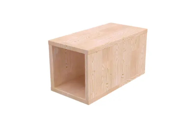 ABC Meubles - Cube de rangement bois 25×50 cm