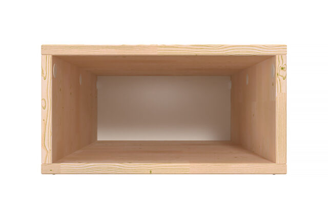 ABC MEUBLES - Cube de rangement bois 75x50 cm