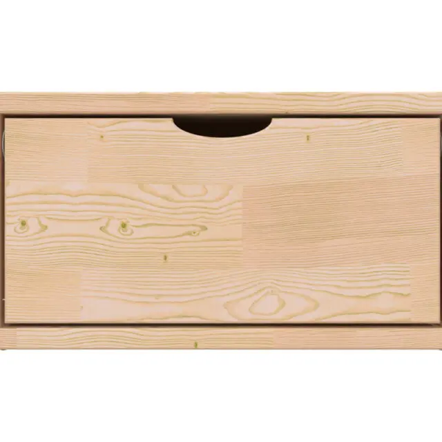 ABC MEUBLES - Cube de rangement bois 75x50 cm + tiroir