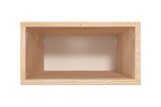 ABC MEUBLES - Cube de rangement bois 50x50 cm