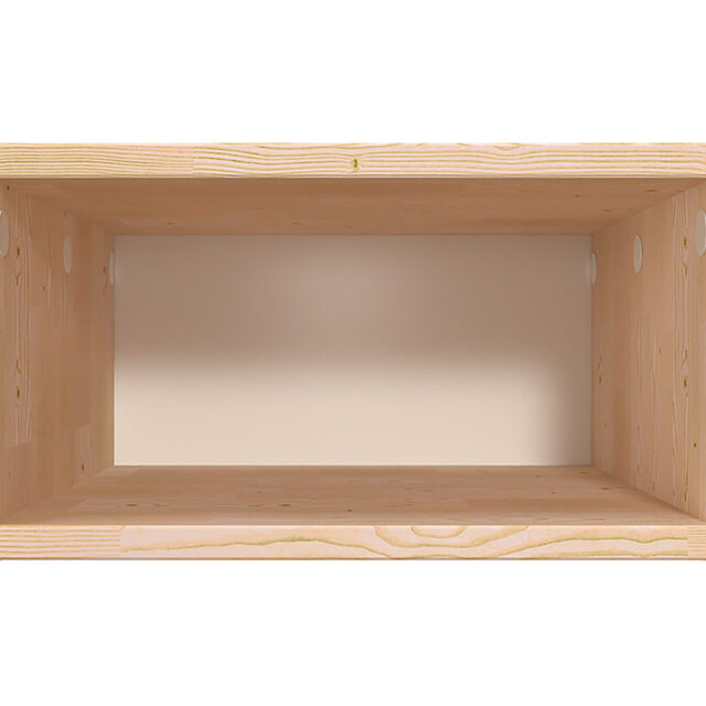 ABC MEUBLES - Cube de rangement bois 50x50 cm