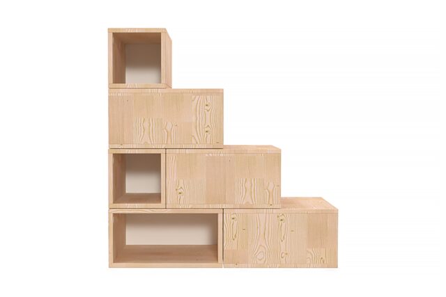 ABC MEUBLES - Escalier cube de rangement hauteur 100 cm