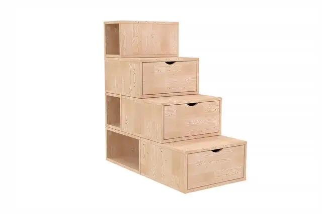 ABC Meubles - Escalier cube de rangement hauteur 100 cm