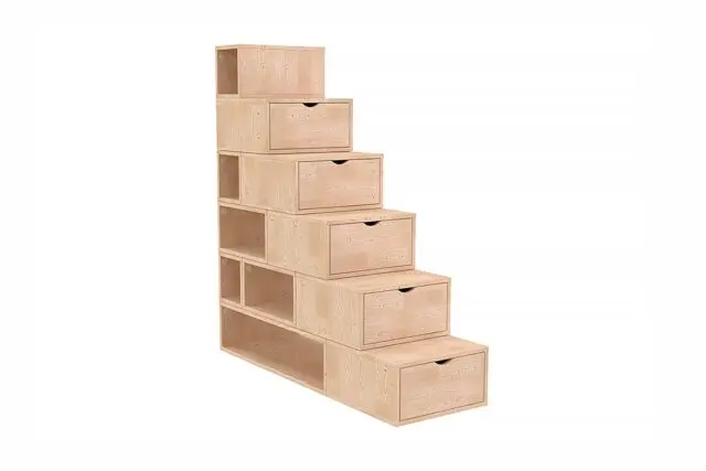 ABC Meubles - Escalier cube de rangement hauteur 150cm