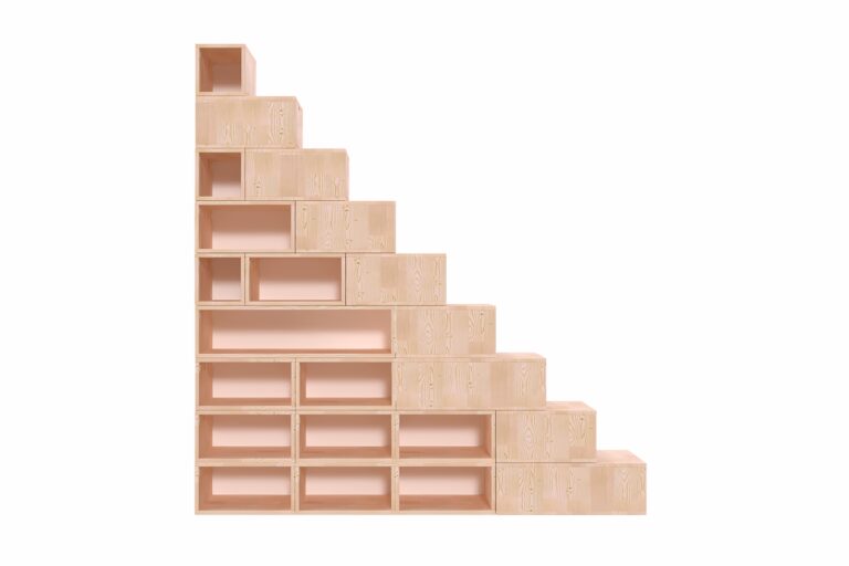 ABC MEUBLES - Escalier cube de rangement hauteur 225 cm