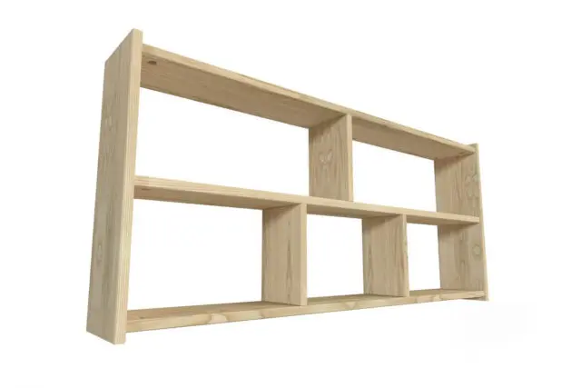 ABC Meubles - Etagère suspendue largeur 160cm en bois pour lit mezzanine
