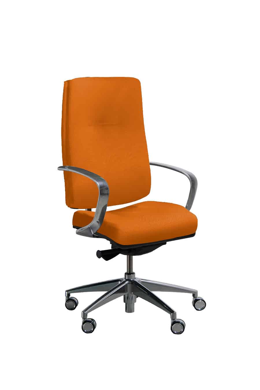 fauteuil de bureau de direction king edgard plus sans appui tete tissu radio orange 3082 Navailles Navailles - King Edgard + - fauteuil de direction