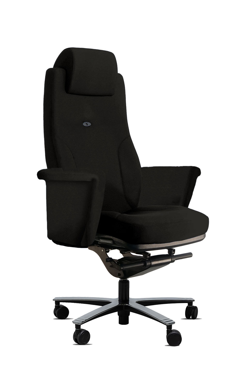fauteuil de bureau de direction lead ernest plus tissu radio 8033 noir Navailles Navailles - Lead Ernest + - fauteuil de direction