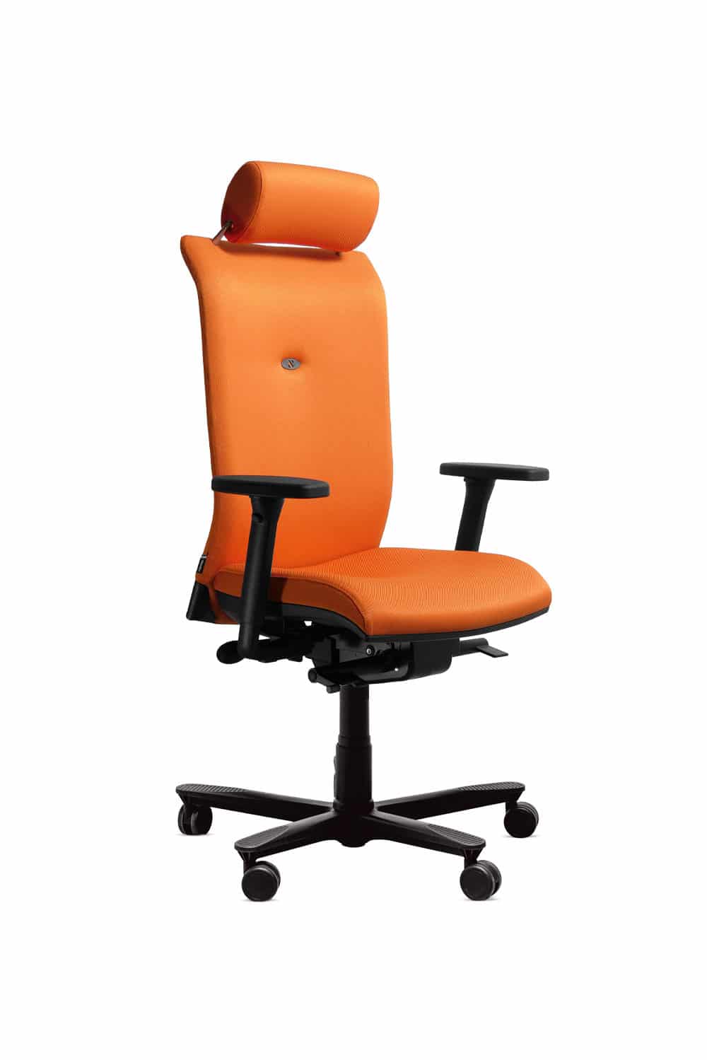 fauteuil de bureau ergonomique strong auguste croix polyamide tissu radio 3082 orange Navailles 1 Navailles - Strong Auguste - fauteuil de bureau ergonomique