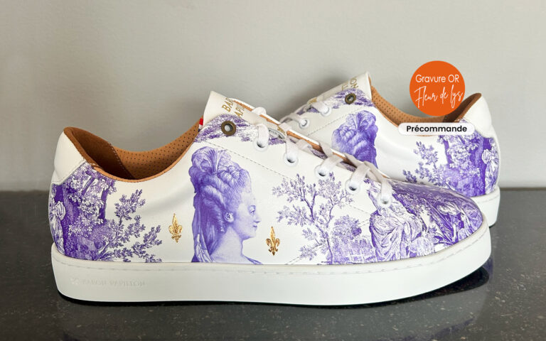 Baron Papillon - Sneaker Barons Papillom basse Marie-Antoinette Amethyste Fleur de Lys
