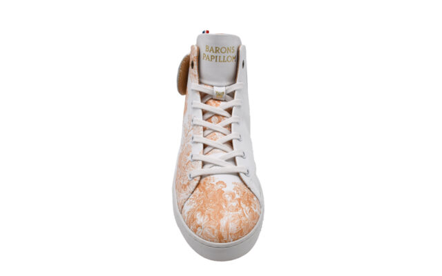 Baron Papillon - Sneaker Barons Papillom Mid Marie-Antoinette Ocre Fleur de  Lys