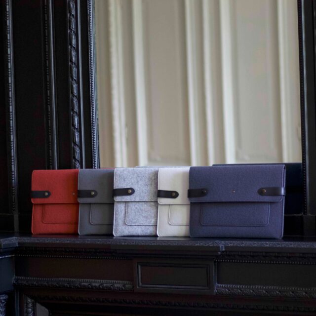 Saint-Lazare - Pochette ordinateur Made in France - Violet clair