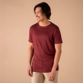 Le t-shirt Propre - Le t-shirt en lin français  Bordeaux