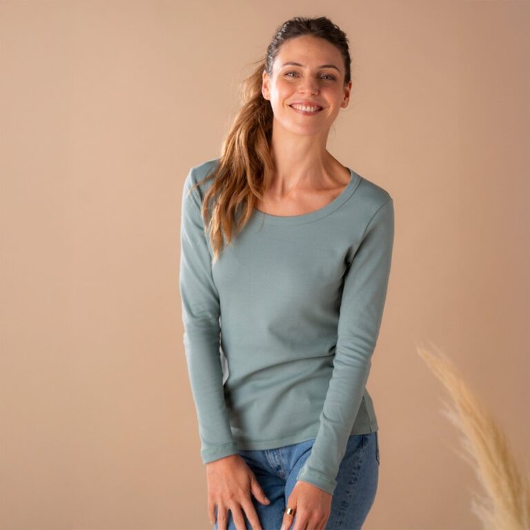 Le t-shirt Propre - Le t-shirt en coton bio - Vert celadon