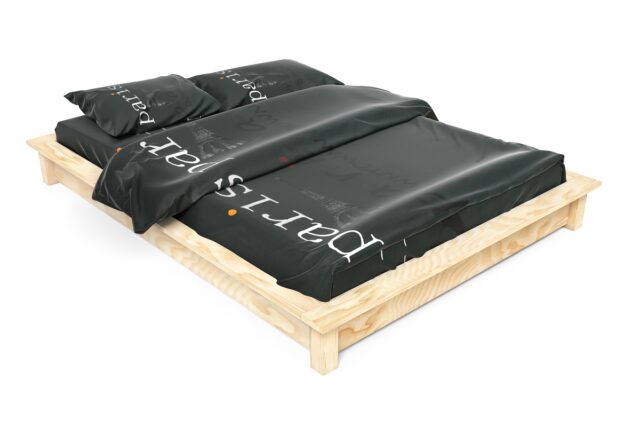 ABC MEUBLES - Lit futon Solido 140x190 en bois massif