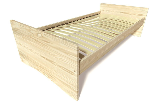 ABC MEUBLES - Lit gigogne 90x200 ABC pin massif