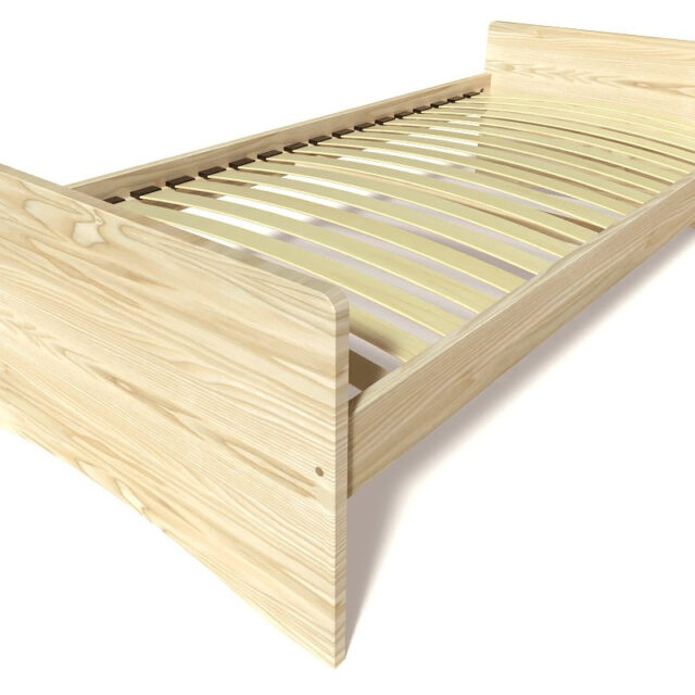 ABC MEUBLES - Lit gigogne 90x200 ABC pin massif