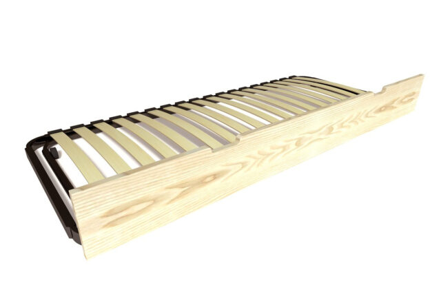 ABC MEUBLES - Lit gigogne 90x200 ABC pin massif