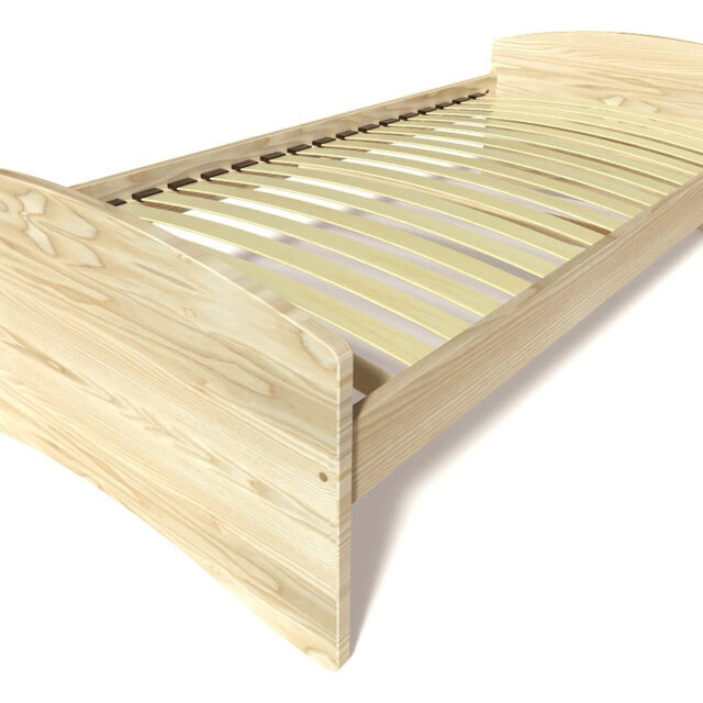 ABC MEUBLES - Lit gigogne 90x200 Happy pin massif