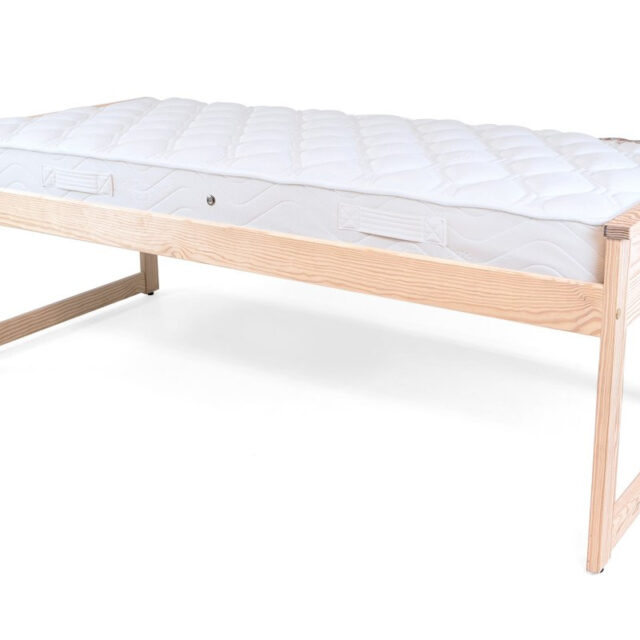 ABC MEUBLES - Lit Gigogne 90x200 Maxi en bois + tiroirs de rangement