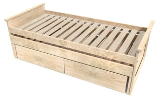 lit gigogne maxi 90x200 tiroirs