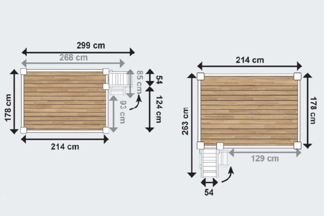 ABC MEUBLES - Lit Mezzanine adulte 160x200 bois + échelle hauteur réglable Alpage