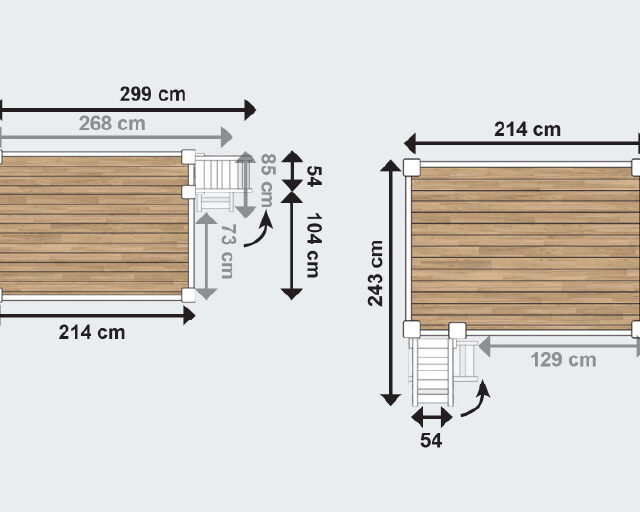 ABC MEUBLES - Lit Mezzanine adulte 140x200 bois + échelle hauteur réglable Alpage