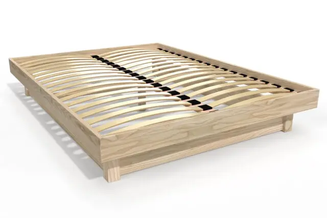 ABC Meubles - Lit plateforme 140×190 bois massif