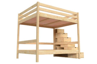 lit superpose double adulte escalier cube sylvia