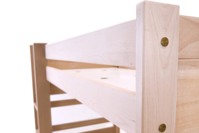 ABC MEUBLES - Lit superposé 2 places 90x190 séparable bois Duo