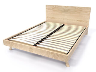 lit viking style scandinave bois naturel 3