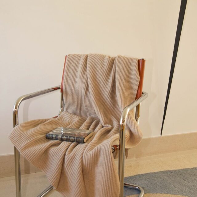 Maison Bonnefoy - Plaid Paris 100% recyclé Ficelle (Patrice)