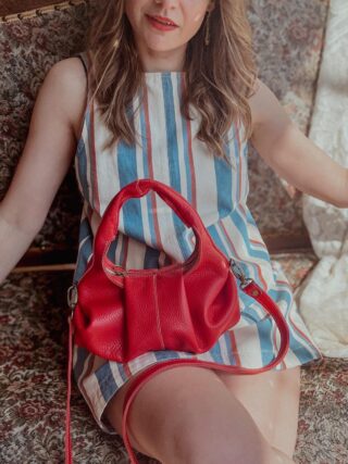Maison Rottier - Sac Cuir Rouge – Aline Taille S