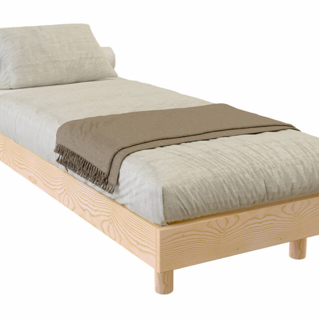 ABC MEUBLES - Sommier à lattes 70x190 bois Kit France