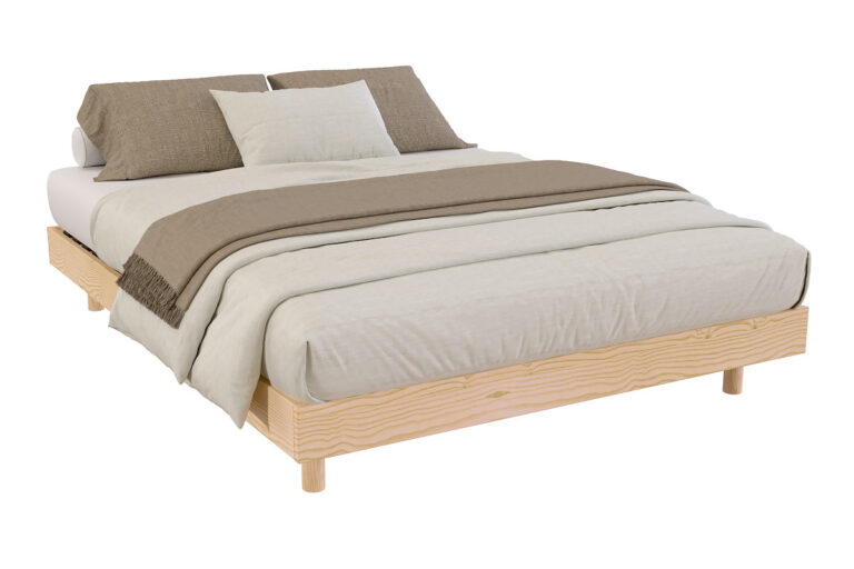 ABC MEUBLES - Sommier à lattes 2 places bois Kit France - 160x200