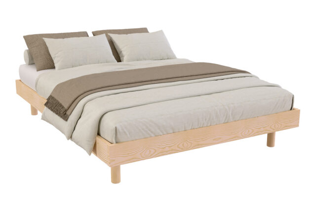 ABC MEUBLES - Sommier à lattes 140x200 Kit Noé en bois massif