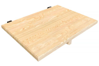 ABC Meubles - Table de chevet suspendue en bois avec crochets