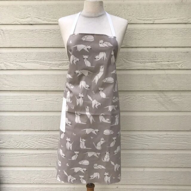 Fleur de Soleil - Tablier enduit Chats taupe