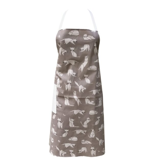 Fleur de Soleil - Tablier enduit Chats taupe