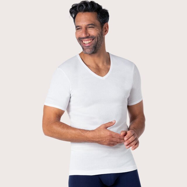 Tee-shirt col V manches courtes homme Pur coton Premium par la marque Eminence Eminence - Tee-shirt col V manches courtes homme Pur coton Premium