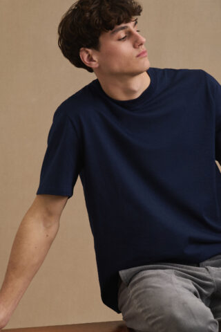 T-shirt Andy marine par la marque Le Minor Le Minor - T-shirt Andy marine