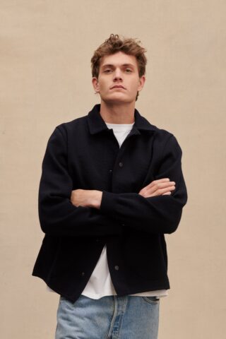Le Minor - Coach jacket bleu marine pour homme
