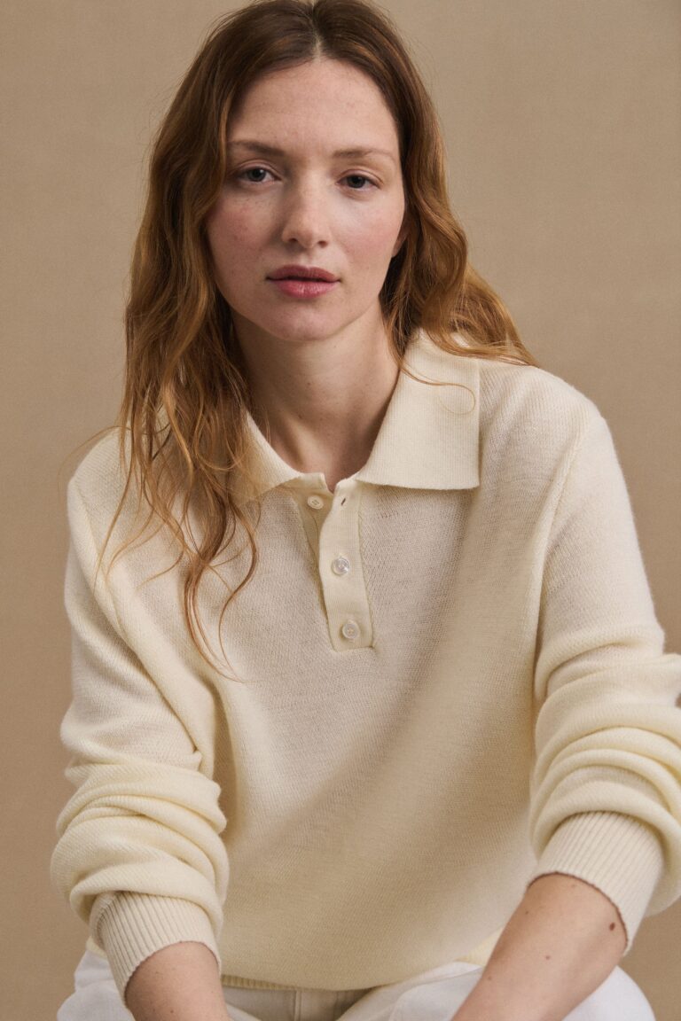 Le Minor - Polo Ange écru pour femme