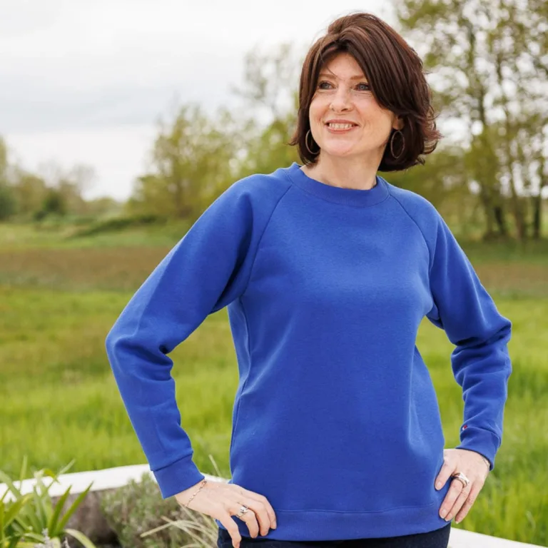 PALÂBA - Sweat bleu Electrique