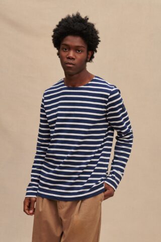 Le Minor - Marinière bleu marine et blanc pour Homme
