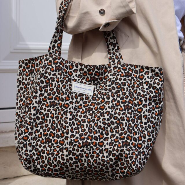 Maison Mallow - Sac Cabas Medium Léopard