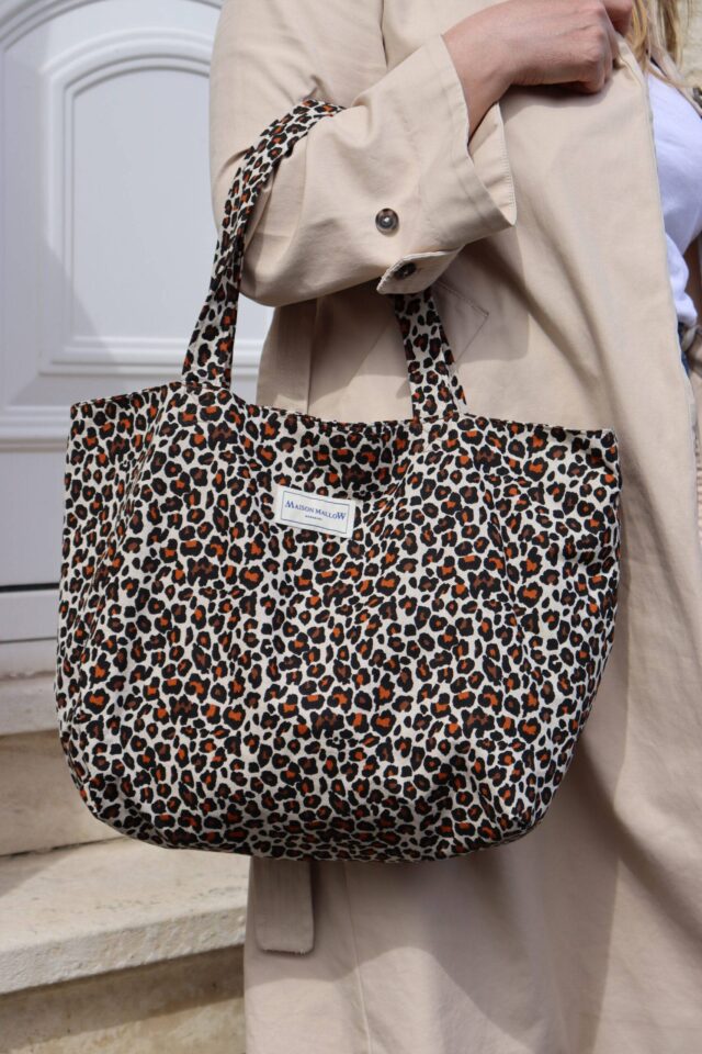 Maison Mallow - Sac Cabas Medium Léopard