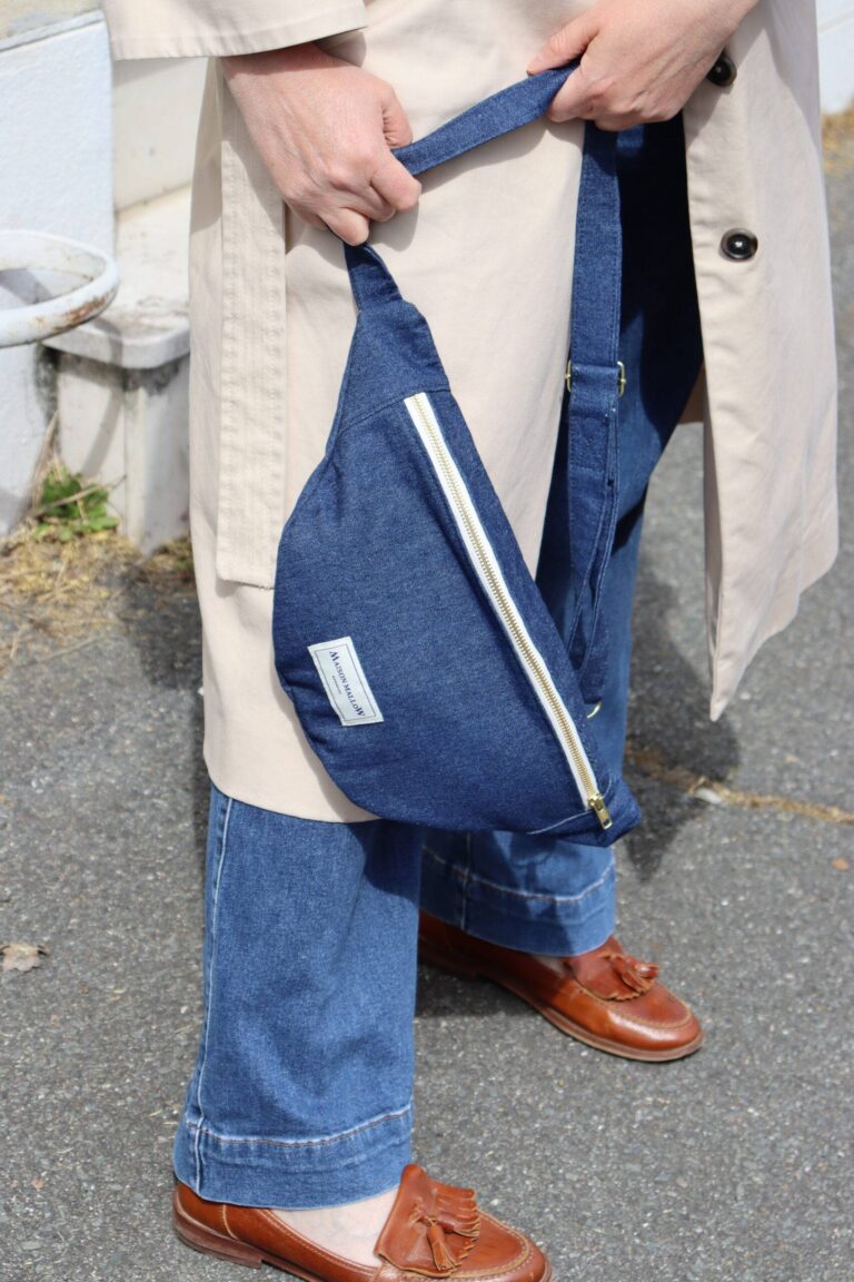 Maison Mallow - Sac Banane Jean Brut