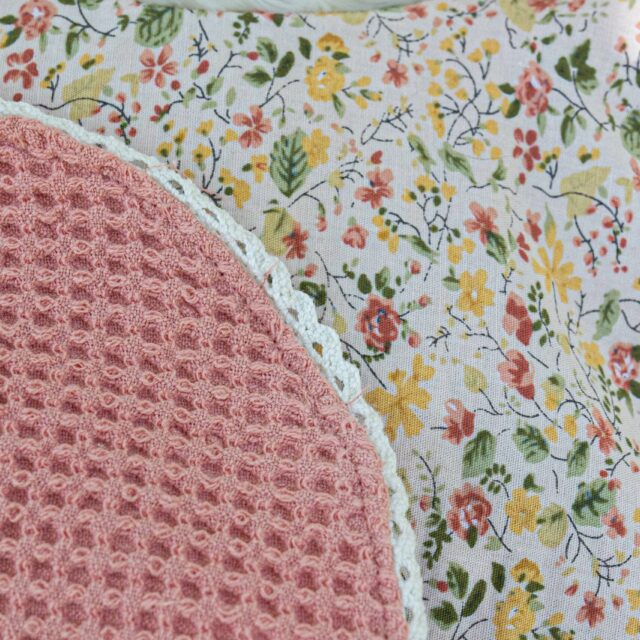 Maison Mallow - Bavoir Corail Fleuri - Prototype