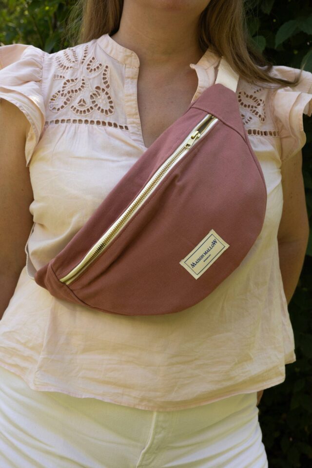 Maison Mallow - Sac Banane vieux rose - Les Imparfaits